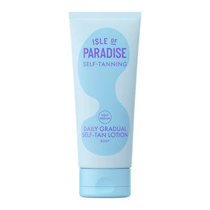 Daily Gradual Self-Tan Lotion by IOP self-tan body lotion in LightMedium, lightweight lotion texture